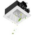 Bathroom Exhaust Fan, 110 CFM Bathroom Vent, 1.5 Sones Low-Noise, Premium Motor Ceiling Fan, Standard 4-inch Duct Interface for Laundry Room, Storage Room, Home Ventilation, White