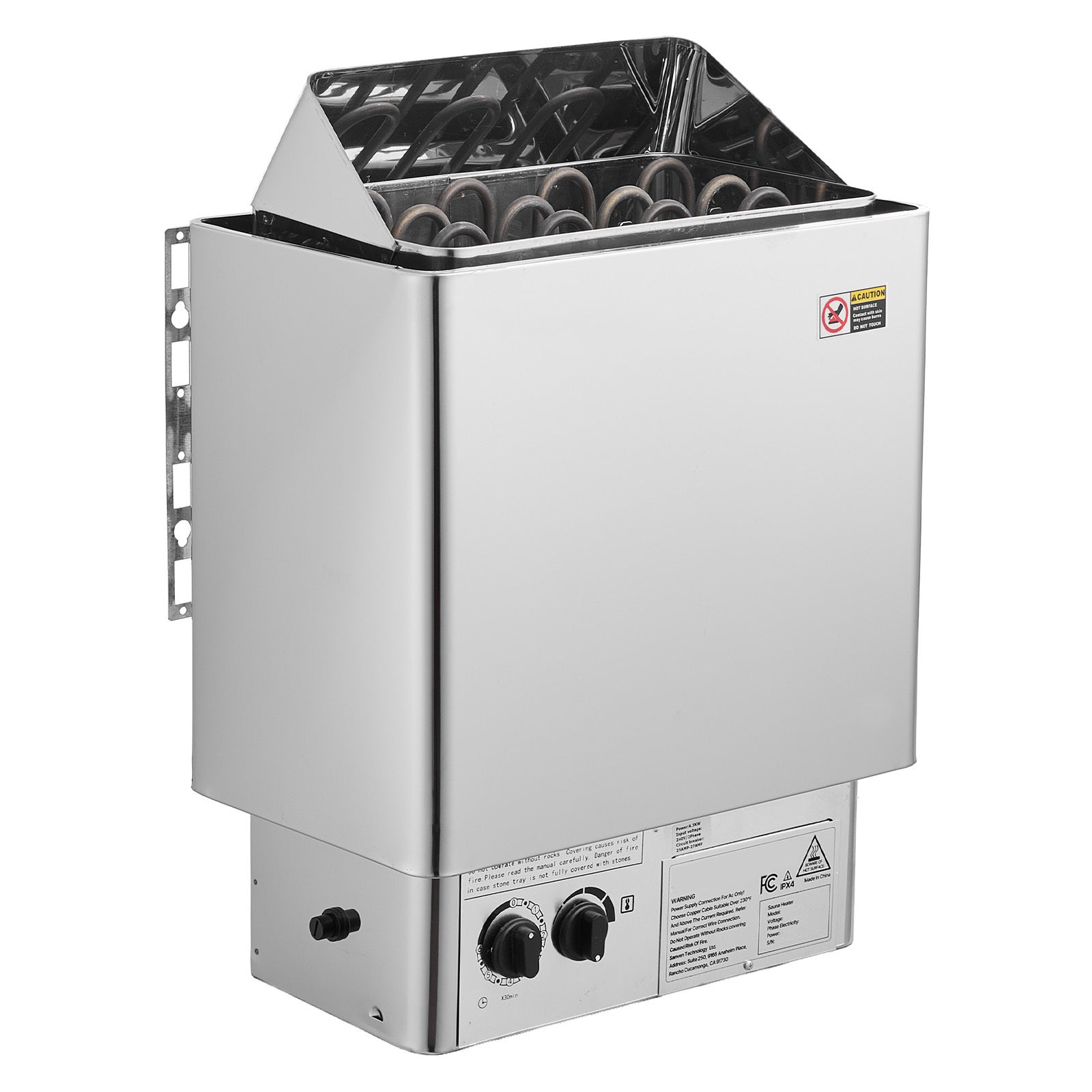 Sauna Heater, 6KW 240V Electric Sauna Stove, Dry Steam Bath Saunas Stove with Pre-Drilled Bracket, Fit 176.5 to 317.8 CU.FT Saunas Rooms, Steam Bath Stoves for Home, Commercial, Leisure Venues