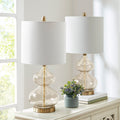 Curved Glass Table Lamp, Set of 2