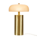 1- Piece One Size Textured Ceramic Table Lamp with Fluted Fabric Shade