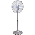 16 in. Metal Stand Fan,Classic Design,Pure Copper Wiring Motor, 4 Aluminum Blade,Heavy-duty Metal Construction, Nickle-plating Brushed Finish, Rotary Knob Switch, Oscillation Function, Tilting angle