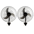 Wall Mount Fan, 2 PCS 20 inch Oscillating, 3-speed High Velocity Max. 4000 CFM Industrial Wall Fan for Indoor, Commercial, Residential, Warehouse, Greenhouse, Workshop, Basement, Garage,Black