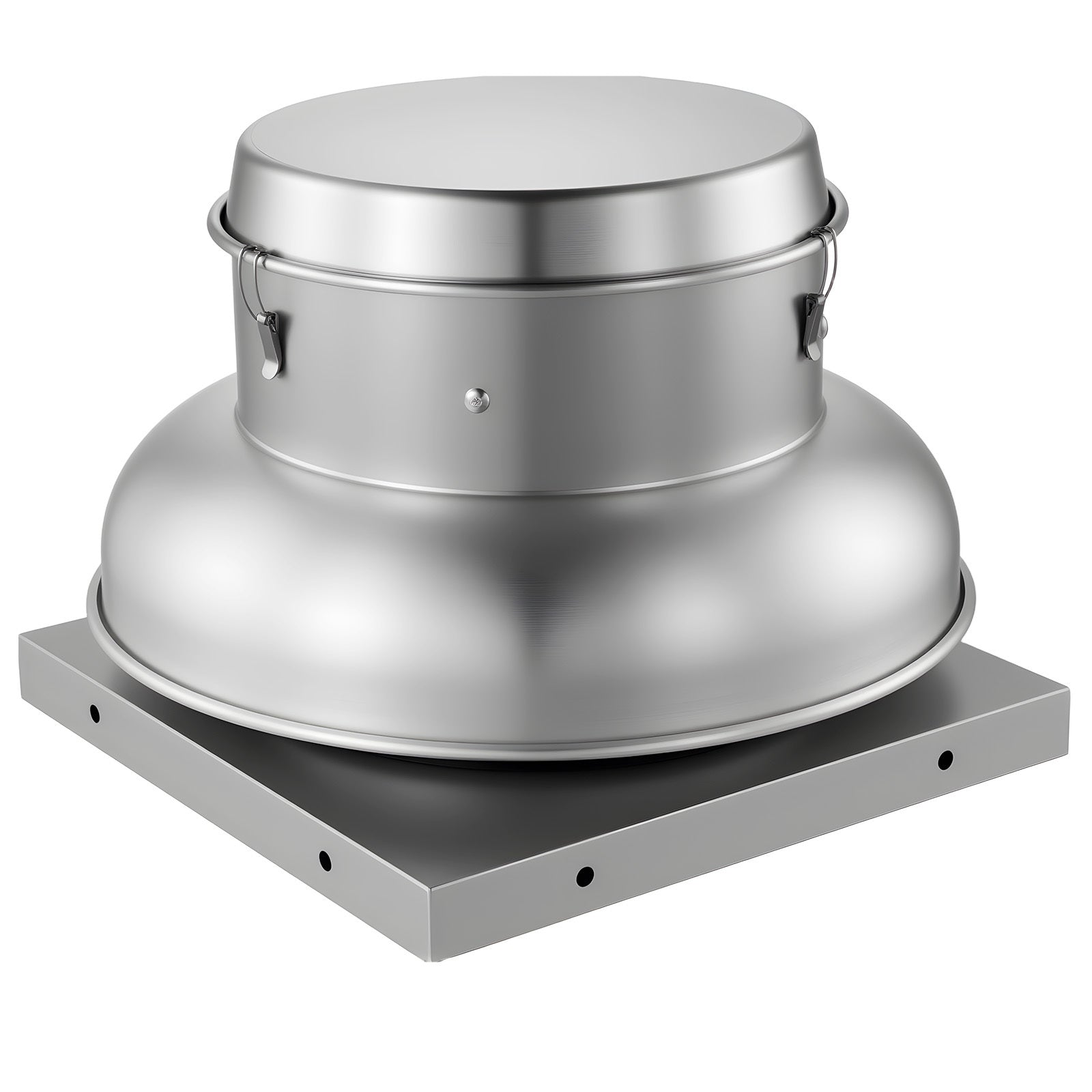 Roof Exhaust Fan, Attic Vent Fan with High-Power Motor, 21 inch Fan Base Heavy-Duty Aluminum Alloy, Speed Control Adjustable Airflow 900/1500 CFM, Compact for Garage,Kitchen,Bathroom, Silver