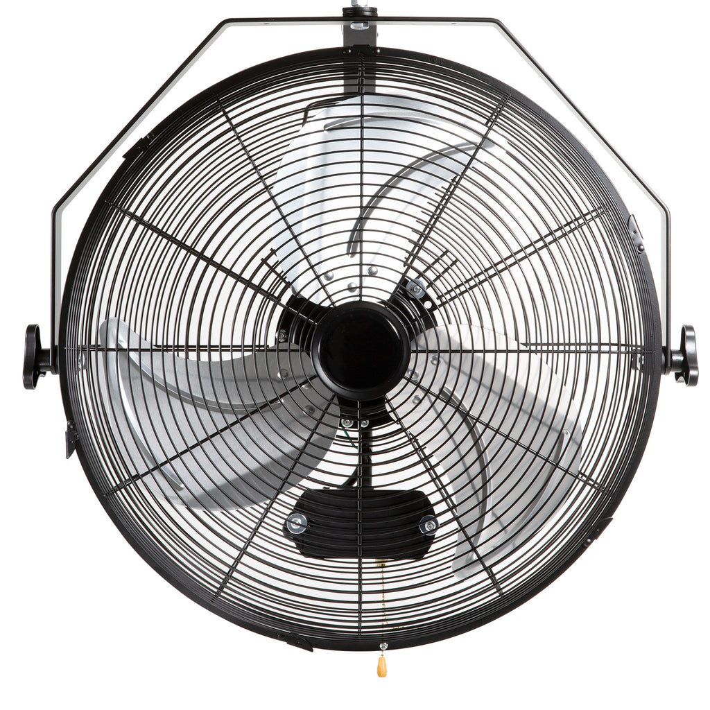 Wall Mount Fan, 18 Inch, 3-speed High Velocity Max. 4150 CFM, Waterproof Industrial Wall Fan, Commercial or Residential for Warehouse, Greenhouse, Workshop, Patio, Black, ETL Listed