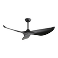 52 Inch Indoor ABS Ceiling Fan With 6 Speed Remote Control Reversible DC Motor For Home