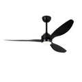 52' Ceiling Fan with Lights Quiet DC Motor 3 ABS Blade Ceiling Fans 6 Speed Levels,Reversible Ceiling Fan, for Patio Living Room, Bedroom, Office,Indoor.(Matte Black )