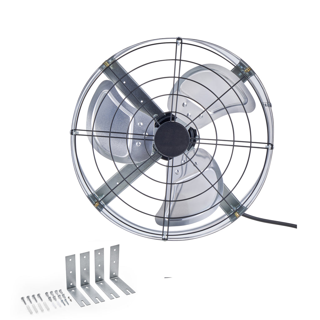 15 Inch Gable Mount Fan 1300 CFM Attic Exhaust Fan with Adjustable Thermostat