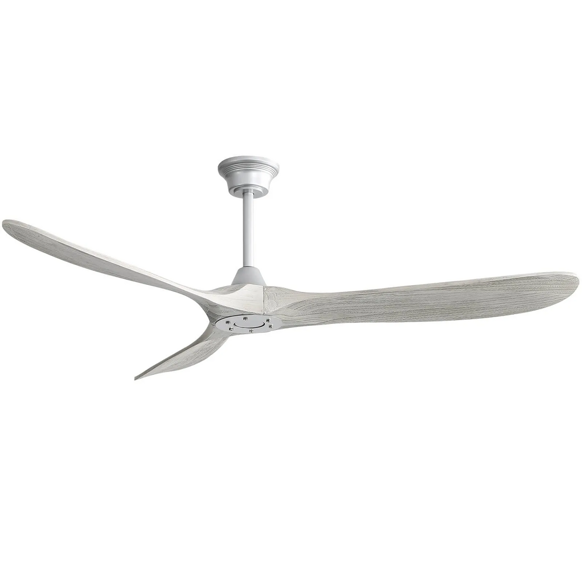 60 Inch Modern Ceiling Fan With 6 Speed Remote Control 3 Solid Wood Blade For Living Room