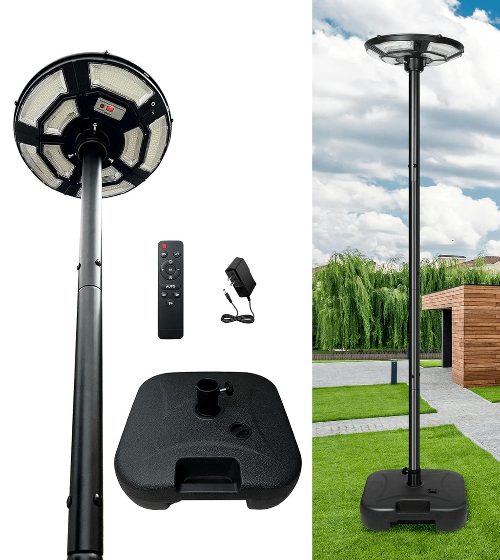 Solar Energy/Power Circular UFO Street Lamp ,LED Solar Garden Lights, Solar Lights for Outside,Highway Lighting,Household Courtyard,Rural Construction and Street Light Pole --( Include  Pole)