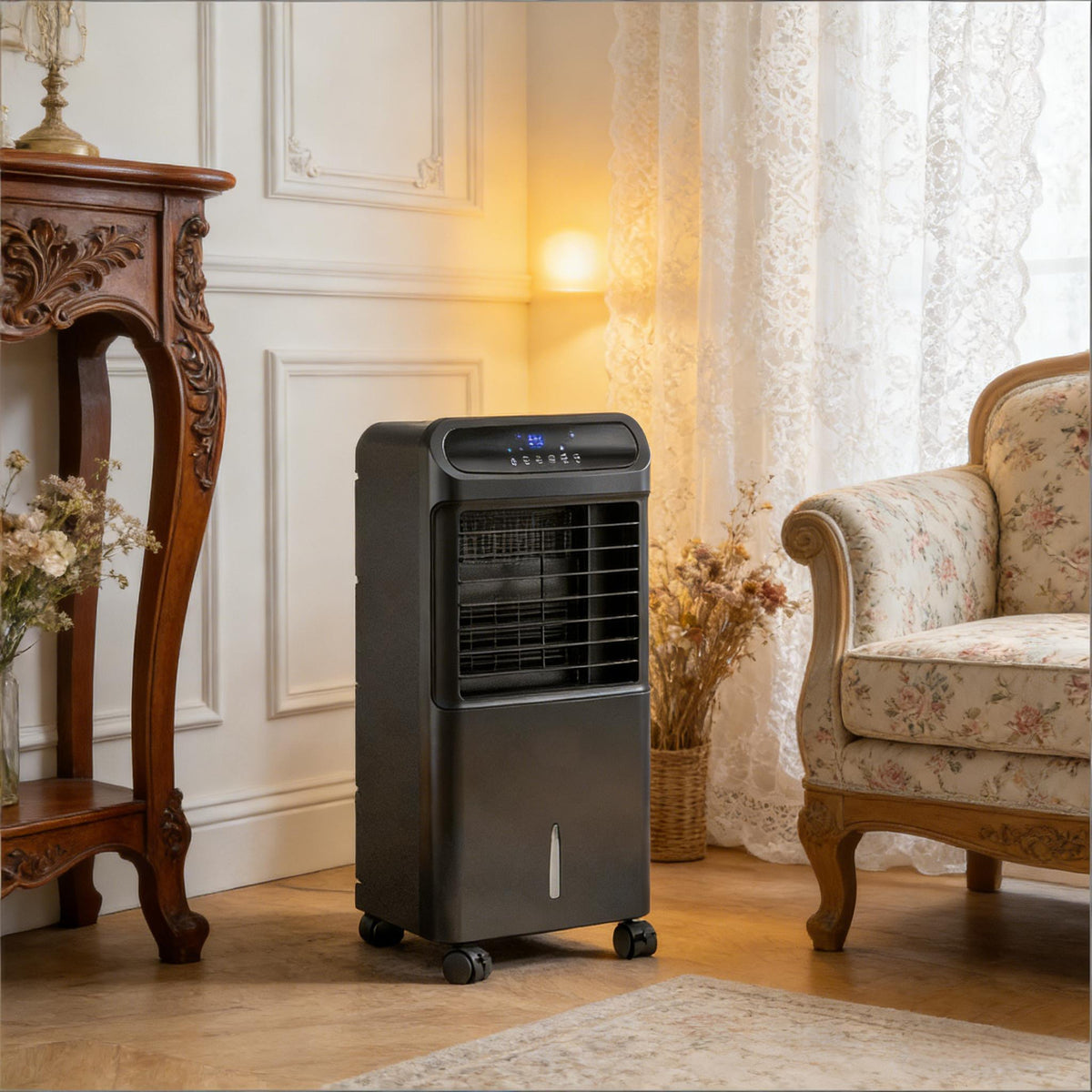 Portable Swamp Cooler,3-In-1 Ice Cooling Fan,Evaporative Air Cooler