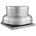 Roof Exhaust Fan, Attic Vent Fan with High-Power Motor, 24.8inch Fan Base Heavy-Duty Aluminum Alloy, Speed Control Adjustable Airflow 1500/2600CFM, Compact for Garage,Kitchen,Bathroom,Silver