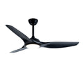 52 Inch  ABS Blades  Ceiling Fan With Light Kit ( LED Light Source),DC 6 Speed ,Remote Control,Adjustable Height Ceiling Fan for Patio Living Room, Bedroom, Office,Indoor.(( Matte Black)