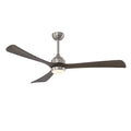 62' 3PCS Solid Wood Blades Ceiling Fan with Lights Remote Control,Quiet DC Motor 3 Blade Ceiling Fans 6 Speed Levels,Reversible Ceiling Fan,for Patio Living Room,Bedroom,Office,Indoor.(Stain nickel )