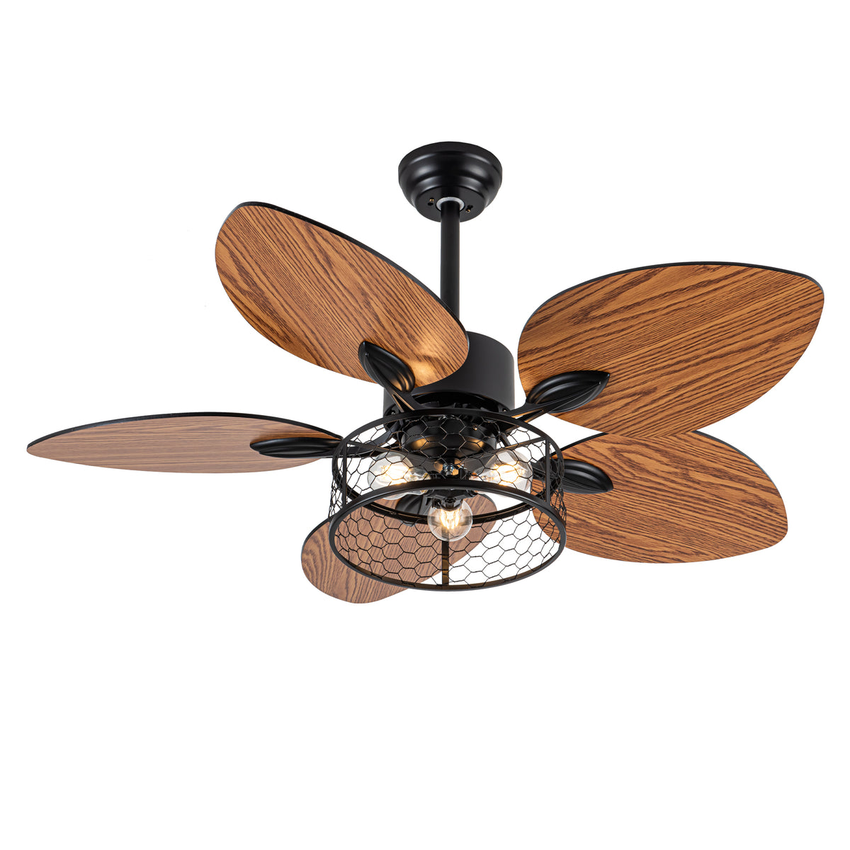 42' Ceiling Fan, Indoor  Ceiling Fan With Light with Remote Control, Noiseless Reversible Motor, 6 Speed ,3 for Patio Living Room, Bedroom, Office,Indoor