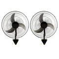 Wall Mount Fan, 2 PCS 18 inch Oscillating, 3-speed High Velocity Max. 4000 CFM Industrial Wall Fan for Indoor, Commercial, Residential, Warehouse, Greenhouse, Workshop, Basement, Garage,Black
