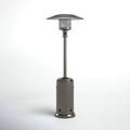 Steel Gray 46,000 BTU Standing Patio Heater with Aluminum Construction and 32x32x83.5 inches Dimensions