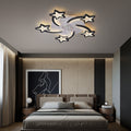 29Inches Ceiling Fan with Lights Remote Control Dimmable LED, 6 Gear Wind Speed Fan Light