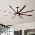 84' Black Lowe Profile Ceiling Fan with Light