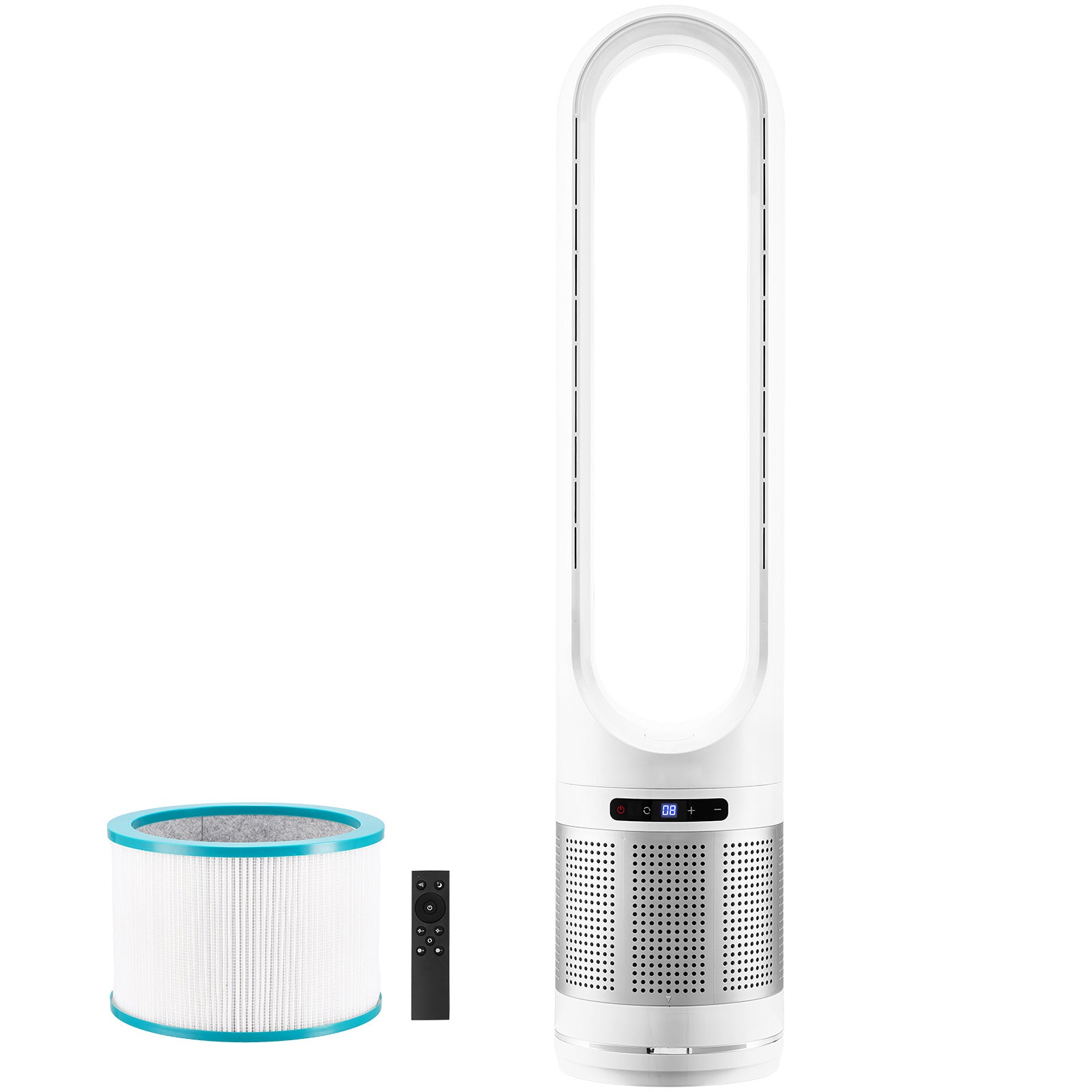 40' Oscillating Tower Fan 8H Timer 15.4ft/s High Velocity with Remote Control